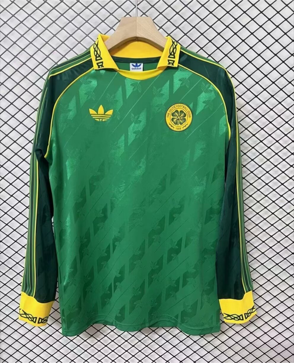 Celtic verde retro, modelo de manga larga, tallas S a XXL ✅