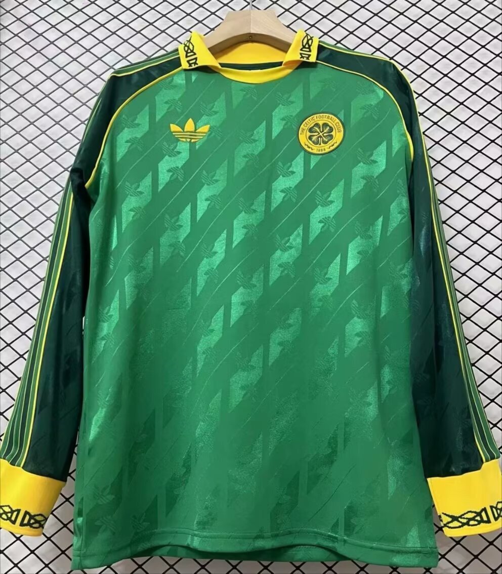 Celtic verde retro, modelo de manga larga, tallas S a XXL ✅