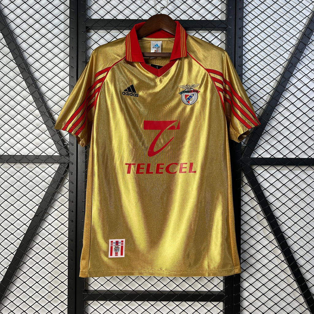 Camiseta Retro 98/99 Benfica dorada