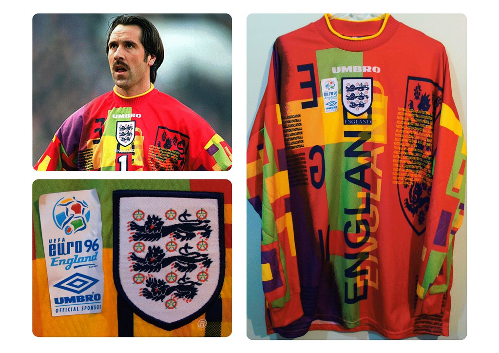 Camiseta Retro Inglaterra 1996 – Arquero David Seaman #1