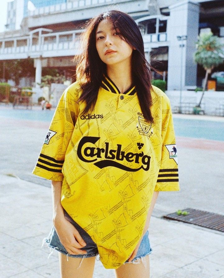 v*配様 OLD  Liverpool FC ドリルトップ アウェイ Liverpool FC Retro Away Shirt 1994 – Camiseta del mundo